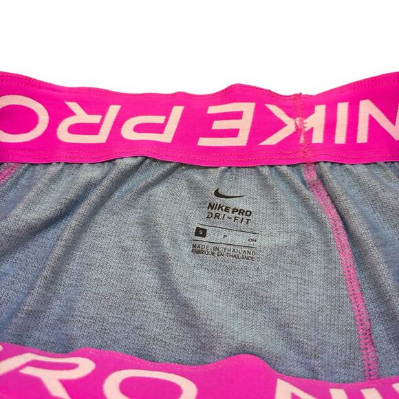 Nike Pro Dri Fit 5” Shorts Women’s Size Small Purple Blue & Pink Active - Picture 5 of 6